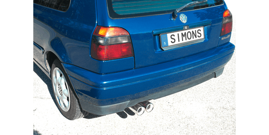 Simons Edelstahl Sport-Auspuffanlage – VW Golf III (06/1991–1997)