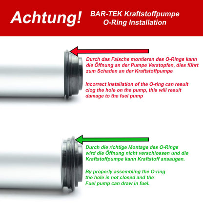 1.8T 20V VW & Audi Upgrade Kraftstoffpumpe 600 PS BAR-TEK®